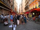  dessinateur de rue, soir d'été